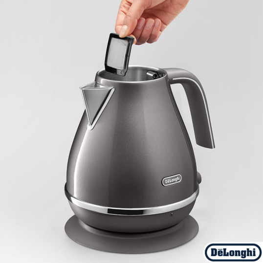 Електрочайник DeLonghi KBOT 2001 GY Icona Metallics