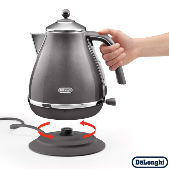 Електрочайник DeLonghi KBOT 2001 GY Icona Metallics