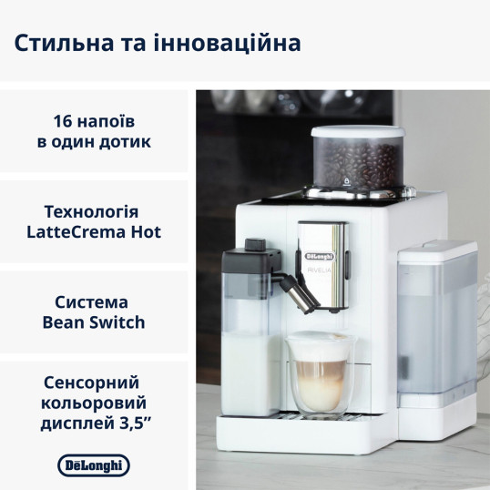 Кавомашина DeLonghi EXAM 440.55 W Rivelia