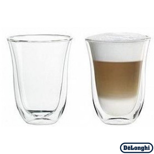 Набір склянок DeLonghi Latte Macchiato 220 мл (2 шт.)