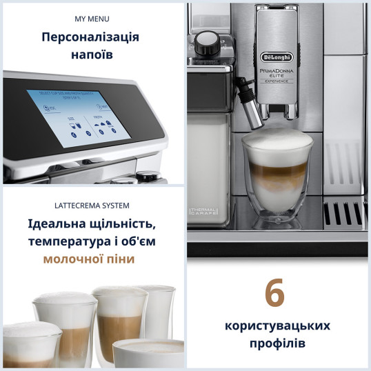 Кавомашина DeLonghi ECAM 650.85 MS PrimaDonna Elite Experience