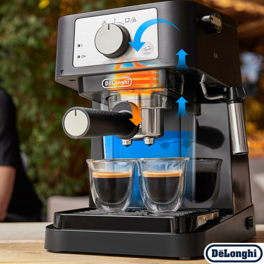 Ріжкова кавоварка DeLonghi EC 260 BK