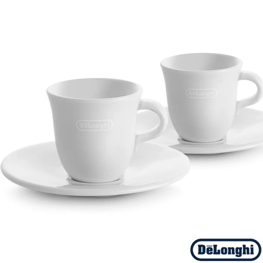 Набор чашек с блюдцем DeLonghi DLSC 308 Espresso (2 шт.)