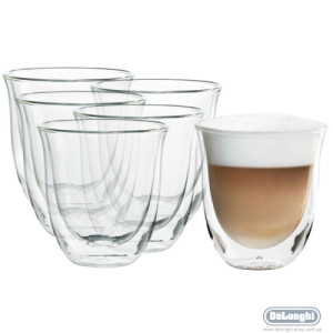 Набір склянок DeLonghi DLSC301 Cappuccino (6 шт.)