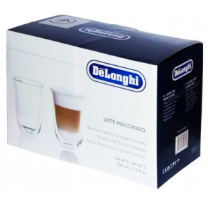 Набір склянок DeLonghi Latte Macchiato 220 мл (2 шт.)
