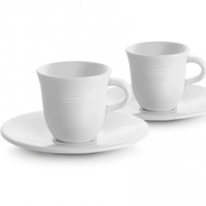 Набір чашок з блюдцем DeLonghi DLSC 308 Espresso (2 шт.)