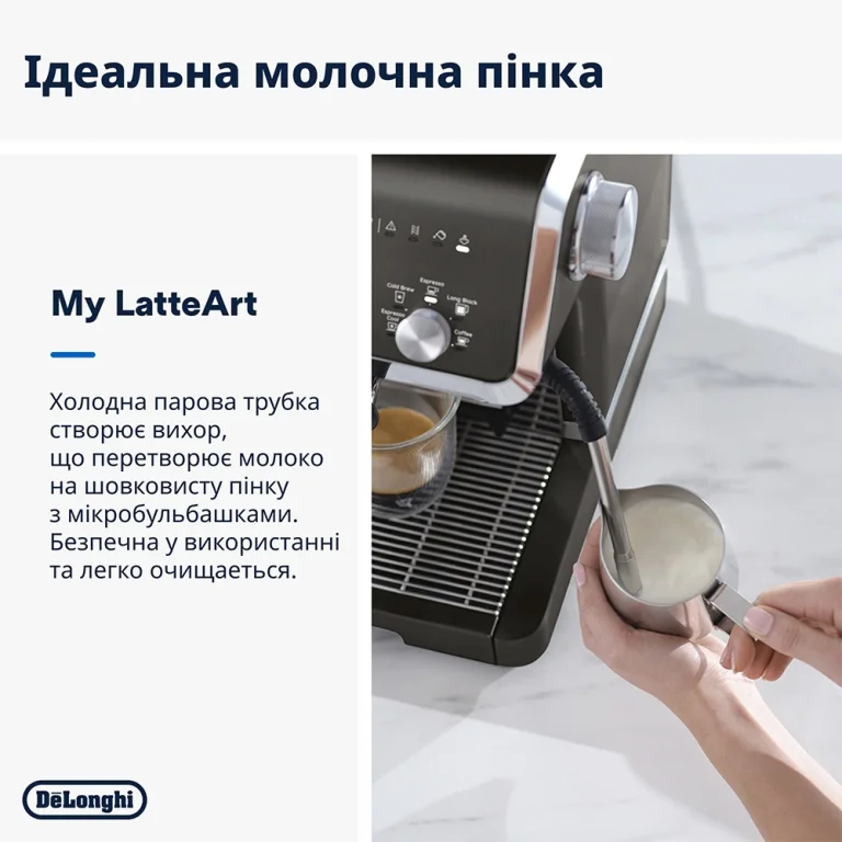 Рожковая кофеварка DeLonghi EC 9555 BK La Specialista Opera