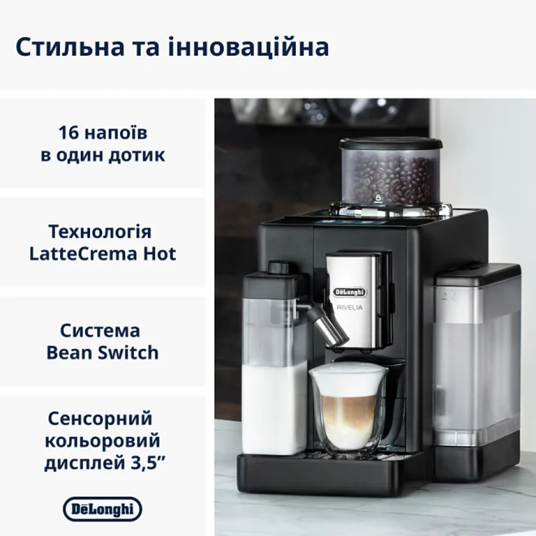 Кавомашина DeLonghi EXAM 440.55 B Rivelia